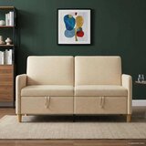 SOFA s pohranom Krem 152 x 78 x 87 cm Poliester u