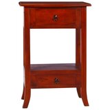 vidaXL Konzolna mizica klasično rjava 50x30x75 cm trden mahagonij | Shoptok.si