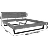 MID.YOU POSTELJA x , les divji hrast | Shoptok.si