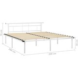  Okvir za krevet bijeli metalni 200 x 200 cm | Eponuda.ba
