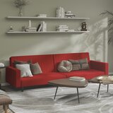  The Living Store Kavč dvosed z ležiščem vinsko rdeč žamet - Raztegljiv Kavč, (21501690) | Shoptok.si