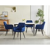 JORK stolica - tamnoplavi baršun / crne noge x 2 | shoptok.hr