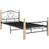  Okvir kreveta crni metalni 90 x 200 cm | shoptok.hr