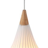 Halo Design 746262 - Visilica na sajli DROPS 1xE27/40W/230V prečnik 30 cm bela/hrast | Eponuda.com