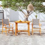  3-dijelni vrtni blagovaonski set od masivnog drva bagrema | shoptok.hr
