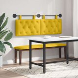  Držeće uzglavlje Zidne Žuta 130 x 55 x 7 cm Baršun - Žuta 120 cm bez LED | shoptok.hr