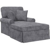 vidaXL Naslonjač z krilom z blazino Temno siva 157 x 91 x 91 cm ARES, (5000285938) Cene
