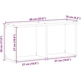 vidaXL Zidni ormarić 60x16x30 cm boja hrasta sonome konstruirano drvo | shoptok.hr