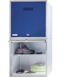 Wolf Posamezni predelek z zaklepanjem, možnost razširitve, VxŠxG 500 x 500 x 500 mm, za ključavnico obešanko, vrata svetlo siva | Shoptok.si