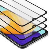Cadorabo Film oklepa 3x celozaslonski oklep, združljiv s Samsungom - zaščitnim filmom v prozornem s črnim - 3 -paketnim kaljenim zaslonskim zaščitnim steklom v 9H trdoti s 3D dotikom, (20607437) Cene