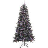 vidaXL Umjetno božićno drvce s stalakom Zelena 129,5 x 129,5 x 240 cm | shoptok.hr