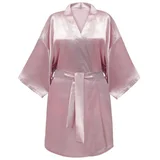satenski kimono bademantil - roze