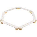 MeowBaby Bijela senzorna staza od borovine 10x408x5 cm Montessori - | shoptok.hr