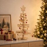  Drveno božićno drvce KOTKA Masivna borovina Prirodno | shoptok.hr