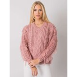 RUE PARIS Sweater-CA-SW-3746.06-dark pink | Shoptok.si