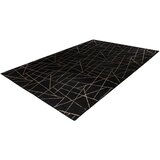 Kayoom RAVNO TKANA PREPROGA Bijou 125 Schwarz / Gold 160/230 cm črna, zlate barve | Shoptok.si
