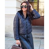 Resti Double-sided women's jacket with fur in black | Eponuda.ba