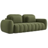 Makamii Zelena sklopiva/s prostorom za odlaganje sofa od bouclé tkanine 266 cm Pele – | shoptok.hr