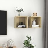  Zidni ormarići 2 kom boja hrasta 37x37x37 cm konstruirano drvo | Shoptok.si