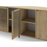 Marckeric Nizka komoda v hrastovem dekorju v naravni barvi 200x80 cm Inca – | Shoptok.si