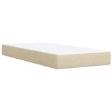  Boxspring krevet s madracem Krem 100 x 200 cm Tkanina - Krem 100 x 200 cm Dizajn linija | shoptok.hr