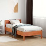 Maison Chic Posteljni okvir - Enojna postelja - Postelja za odrasle brez vzmetnice voščeno rjav 90x200 cm borovina-J8240, (21768732) | Shoptok.si