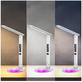 Manta LED stolna svjetiljka, budilica, bežični punjač, LED RGB, temp, HW-LAMP03 | shoptok.hr