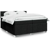  Krevet s oprugama i madracem crni 200x200 cm od tkanine | shoptok.hr