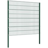  Ogradni panel sa stupovima od željeza 349x160 cm zelene boje - 1 349 cm 160 cm | shoptok.hr
