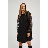 Moodo Dress with openwork sleeves