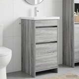  Kupaonski umivaonik s sudoperom Siva Sonoma 42 x 40 x 84,5 cm | shoptok.hr