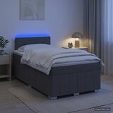  Boxspring krevet s madracem Tamnosiva 120 x 190 cm Tkanina | shoptok.hr