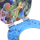 Toaletni pokrov s tiho zaporo Temno morsko modra 44 x 38 cm, (5000207991) | Shoptok.si