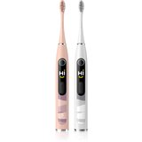 Oclean X10 Set sonična električna zobna ščetka DUO paket Pink & Silver Cene
