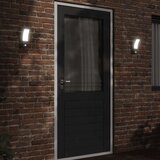  Vanjske LED zidne svjetiljke sa senzorima 2 kom crne aluminij | shoptok.hr