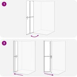  Walk-In zid za tuširanje Crna 70 x 6,5 x 190 cm | shoptok.hr