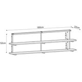 Hanah home Club sto Mela, 180x52x22 cm, Crni | Eponuda.ba