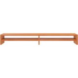 vidaXL Stojalo za zaslon voščeno rjavo 100x24x13 cm trdna borovina | Shoptok.si