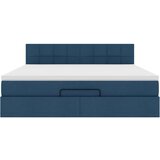vidaXL Otomanski krevet s madracem i LED plavi 180x200cm od tkanine | shoptok.hr