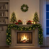  Set mini božićnih drvaca 45 cm 125 LED lampica Topla bijela - Zelena 45 cm s LED svjetlima | shoptok.hr