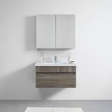 Bessagi Home kopalnica isla, bela, hrast, led | Shoptok.si