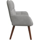 SOFA za dvije osobe Svjetlosiva 115 x 61 x 87 cm Baršun | shoptok.hr
