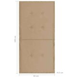 Blazine za vrtne stole 4 kosi bež 100x50x3 cm oxford tkanina, (20657362) | Shoptok.si