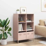 vidaXL Visoka komoda ružičasta 68x39x103,5 cm čelik | shoptok.hr