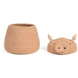 Lorena Canals Svetlo rožnata tekstilna otroška škatla za shranjevanje ø 17x15 cm Mini Peggy the Pig – | Shoptok.si