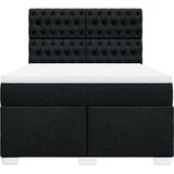  Krevet s oprugama i madracem crni 140 x 190 cm od tkanine | shoptok.hr
