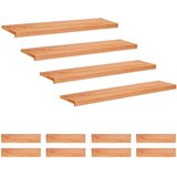 Step treads 12 kom. 120 x 25 x 2 cm Lak Čvrsto drvo bukve | shoptok.hr