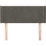  Vzglavje z ušesi temno sivo 103x16x78/88 cm žamet, (20738444) | Shoptok.si