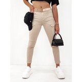 DStreet Spodnie damskie LOVFASHION beżowe | ePonuda.com