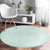 Mila Home Mentol zeleni periv/pogodan za robotski usisavač okrugli tepih ø 80 cm Comfort – | shoptok.hr
